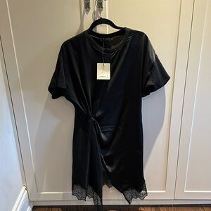 All saints black T-shirt dress